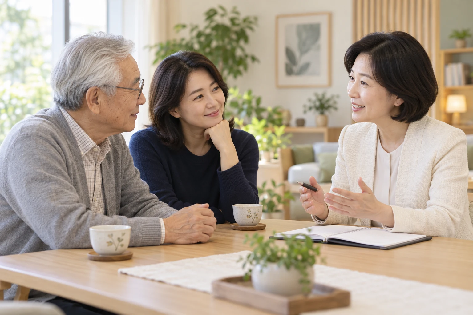 어르신과 가족의 이야기를 듣는 돌봄 상담 선생님